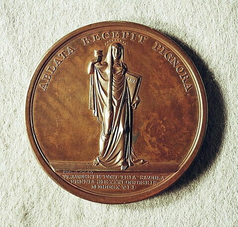 Médaille : Célébration du tricentenaire de la publication des thèses de Luther, en Finlande, 1817.