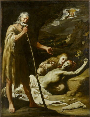 Adam et Eve pleurant le corps d'Abel mort, image 3/3