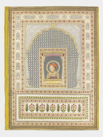 Portrait de Jahangir (page d'album)