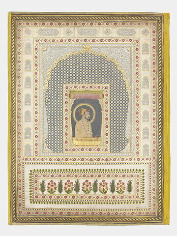 Portrait de Shah Jahan (page d'album), image 1/1