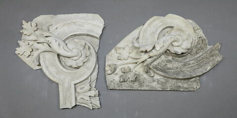 élément décoratif, fragment ; bas-relief, fragment, image 1/1