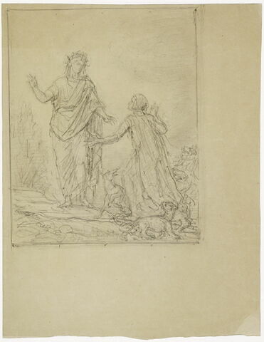 Virgile accueillant Dante dans les limbes