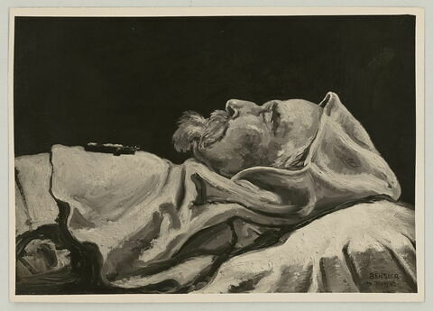 Maurice Denis sur son lit de mort, peinture de Jean Bersier
