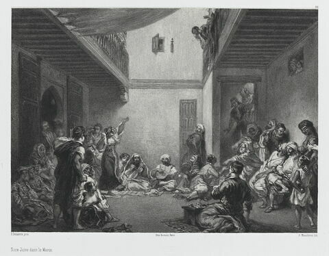 Noce juive dans le Maroc, d'après Delacroix