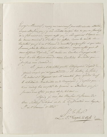 Lettre autographe signée à Eugène Delacroix, 6 mars 1828, image 3/3