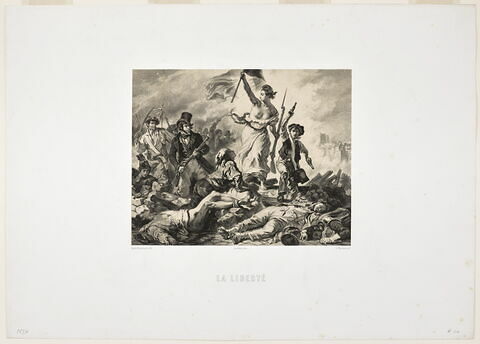 La Liberté guidant le peuple d'après Eugène Delacroix
