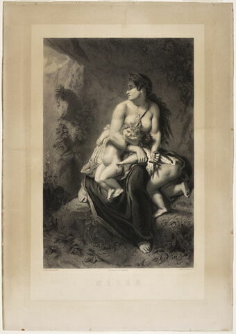 Médée furieuse d'après Eugène Delacroix