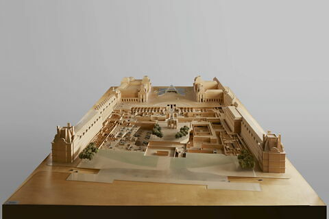 Maquette du projet d'aménagement de la zone du Carrousel du Louvre