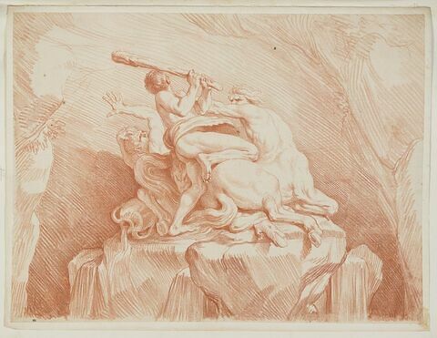Hercule assommant des centaures