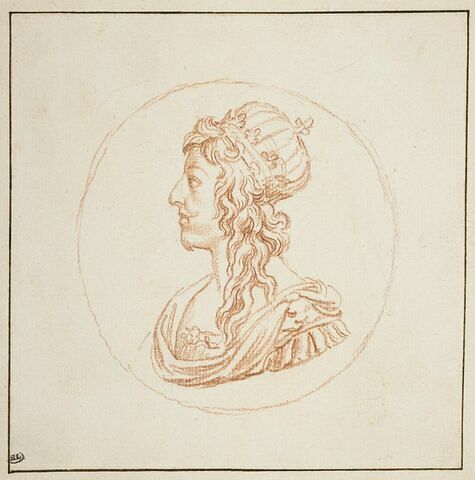 Portrait de Louis XIII, dans un médaillon