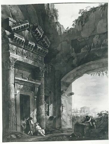 Ruines d'un temple en Italie, image 1/2