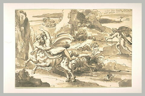 Hercule perçant le centaure Nessos enlevant Déjanire, image 1/1