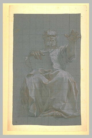 Un prophète assis, une tablette dans la main droite, image 1/1