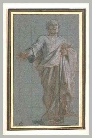 Un apôtre debout avançant le bras droit : saint Pierre, image 1/1