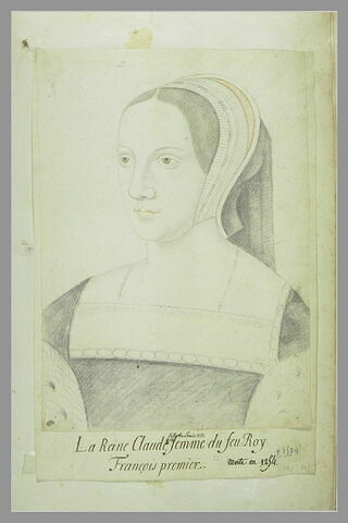 Portrait de Claude de France première femme de François 1er