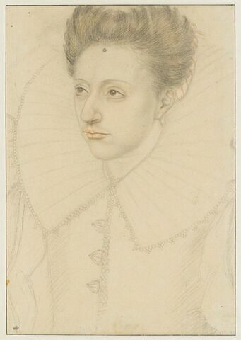 Portrait d'une femme de l'époque d'Henri III (Olympe du Faur de Pibrac [?], épouse de Michel Hurault de L'Hospital)