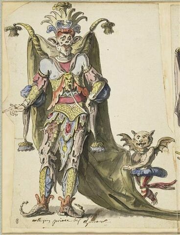 Costumes du prince des chimères : Arlequin son page, image 1/3