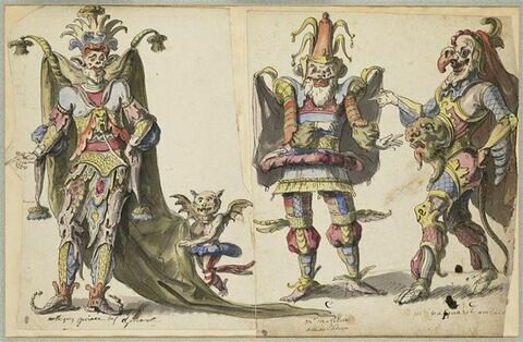 Costumes du prince des chimères : Arlequin son page, image 2/3