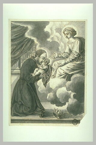 Jésuite embrassant l'Enfant, image 1/1