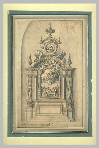 Etude pour un autel avec une Assomption de la Vierge, image 1/1