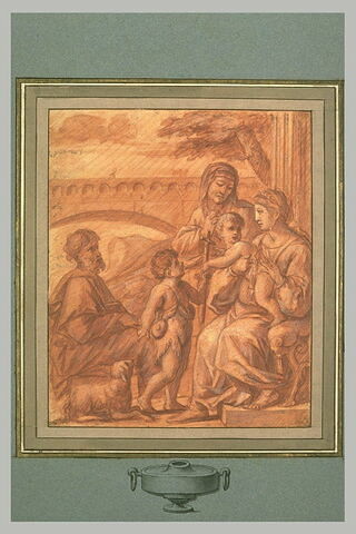 La Sainte Famille avec saint Jean et sainte Anne