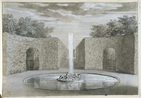Projet pour la fontaine de Bacchus : l'Automne : à Versailles