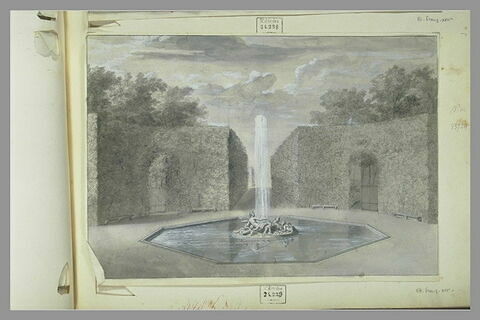Projet de la fontaine de Flore : le Printemps : à Versailles, image 2/2