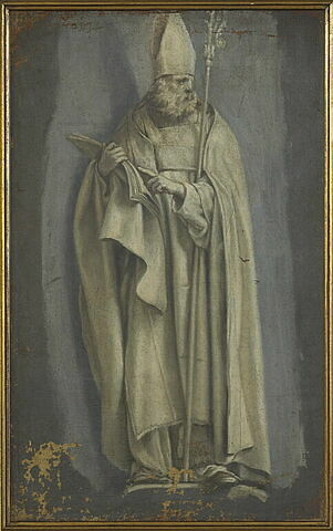 Saint Augustin en costume d'archevêque, tenant un livre, image 1/1