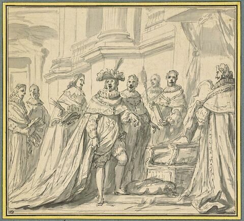 Episode de l'histoire de l'Ordre du Saint-Esprit, Henri IV dans l'église du couvent des Grands-Augustins