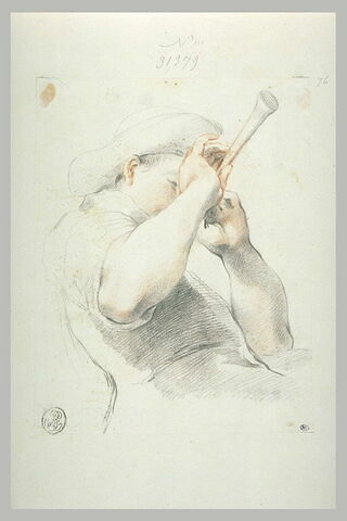 Jeune Homme jouant de la trompette, image 1/1