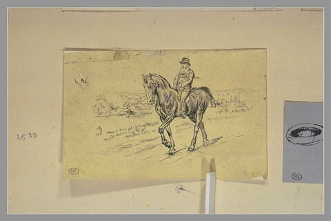 Portrait de l'artiste à cheval, image 1/1