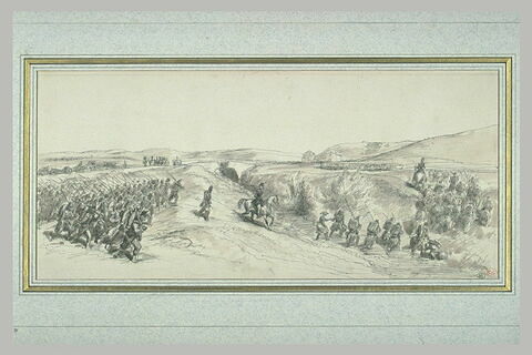 L'armée française arrive à la Maglianella, lors du siège de Rome, image 1/1
