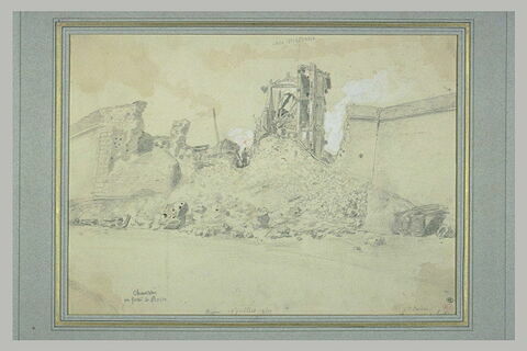 La casa Malvasia et le flanc gauche du bastion 8, lors du siège de Rome