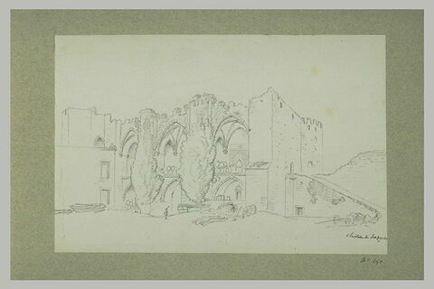 Vue du château de Bargose