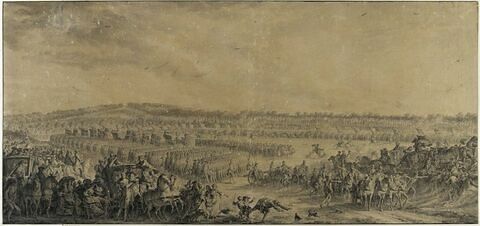 Revue passée par Louis XV à la plaine des Sablons (1769), image 1/3