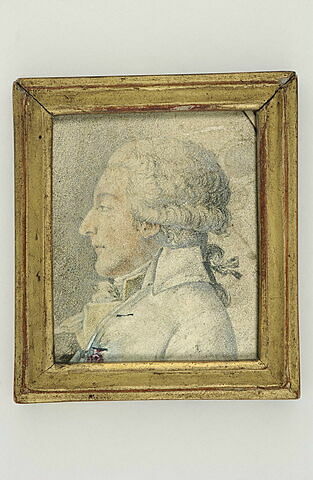 Portrait d'homme en buste, de profil à gauche, image 1/1