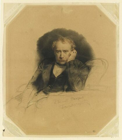 Portrait du peintre Antoine Alphonse Montfort