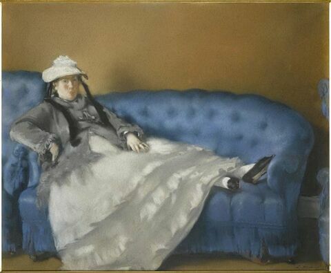 Portrait de Madame Manet, sur un canapé bleu, image 1/1