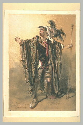 Portrait présumé de Mélingue en Coriolan