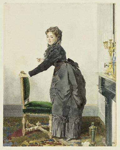 Portrait de Madame Emile Masson, née Jacquemart en pied, image 1/2