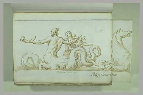 Un centaure marin tenant une néréide et un amour, image 1/1