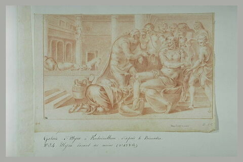 Ulysse se purifiant après le massacre des servantes, image 2/2