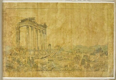 Vue du temple de Neptune, à Palmyre, image 1/2