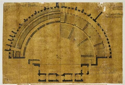 Plan du théâtre de Nicopolis, image 1/2
