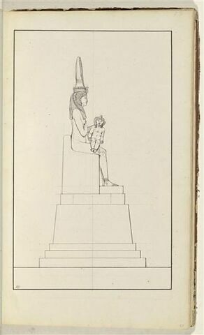 Sculpture égyptienne représentant Isis allaitant l'enfant solaire, image 1/2