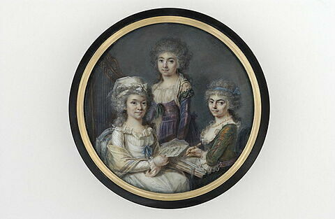Trois femmes personnifiant la Poésie, la Peinture et la Musique, image 1/1