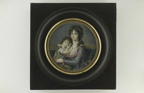 Madame Berryer tenant son fils sur ses genoux (le futur orateur), image 1/1