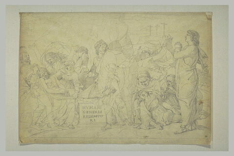 Copie d'après la Mise au Tombeau d'Andrea Mantegna, image 1/1