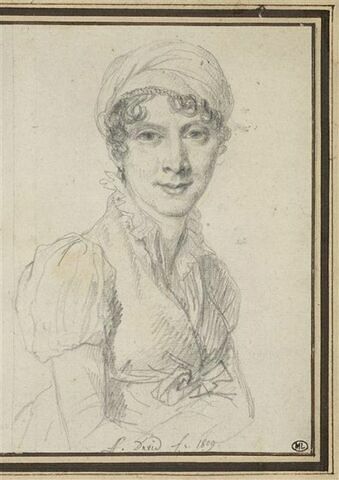 Portrait d'Adélaïde Binard, femme d'Alexandre Lenoir