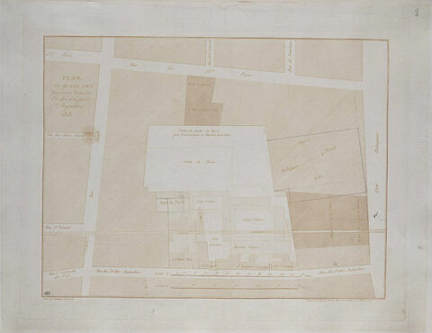 Plan du Musée des Monuments Français en 1818., image 1/2